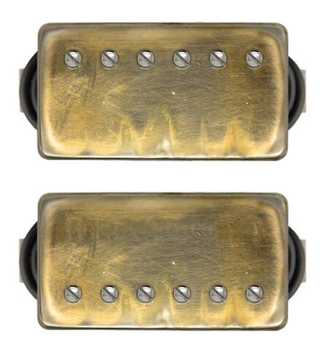 Bare Knuckle Stormy Monday Calibrated Humbucker Set - Standard Spacing - 2 Conductor - Short Leg - Potted - Aged Gold
