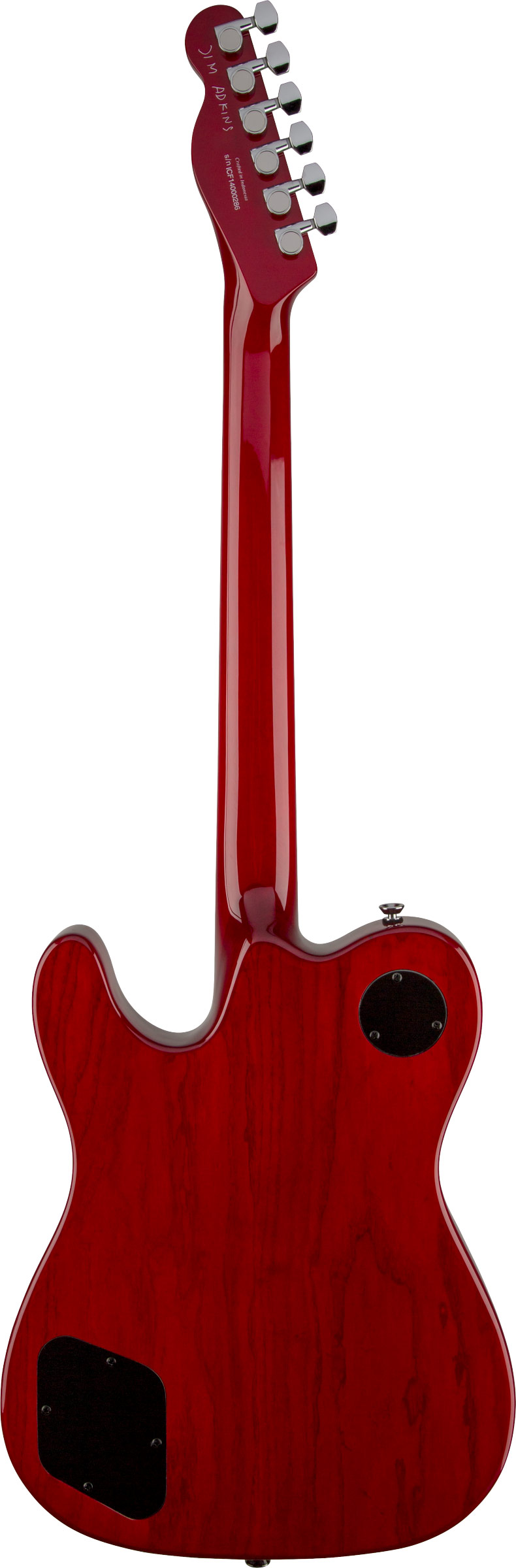 Fender JA90 Jim Adkins Telecaster Crimson Red Transparent Indian Laurel Fingerboard
