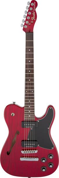 Fender JA90 Jim Adkins Telecaster Crimson Red Transparent Indian Laurel Fingerboard