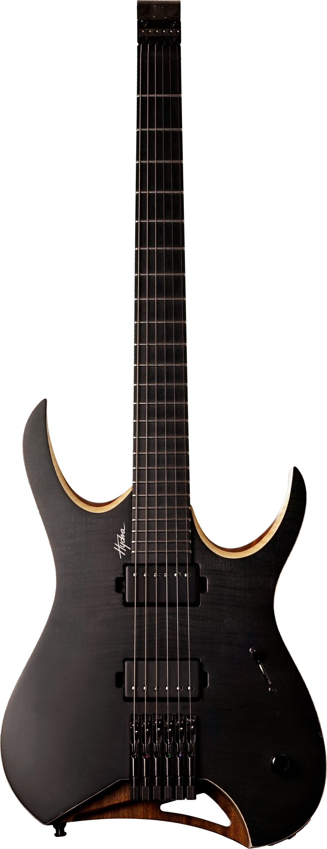Mayones Hydra Elite 6 Trans Black Flamed Maple 3A (Ex-Demo) #HF1906205