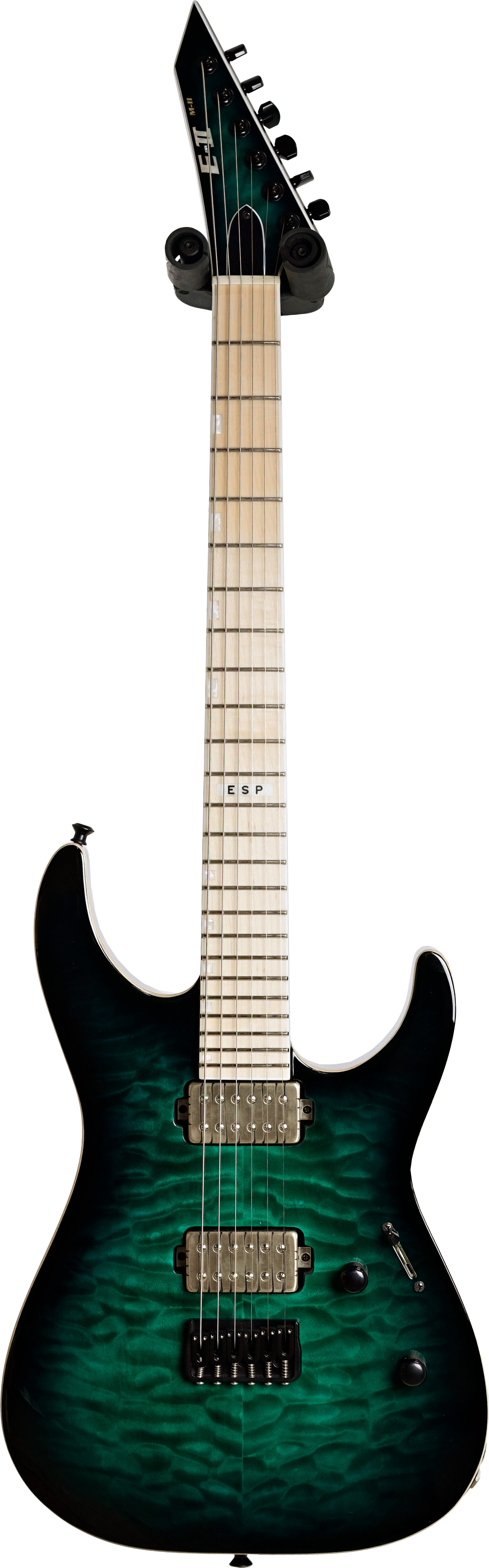 ギター E-II M-II NT HS QM Black Turquoise Burst ESP E-II M-II NT Black Turquoise Burst (Ex-Demo) #ES676693