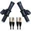 TOURTECH CM100 Stereo Pair Condenser Microphone Front View