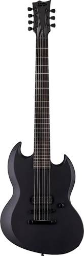 ESP LTD Viper-7B Black Metal Black Satin