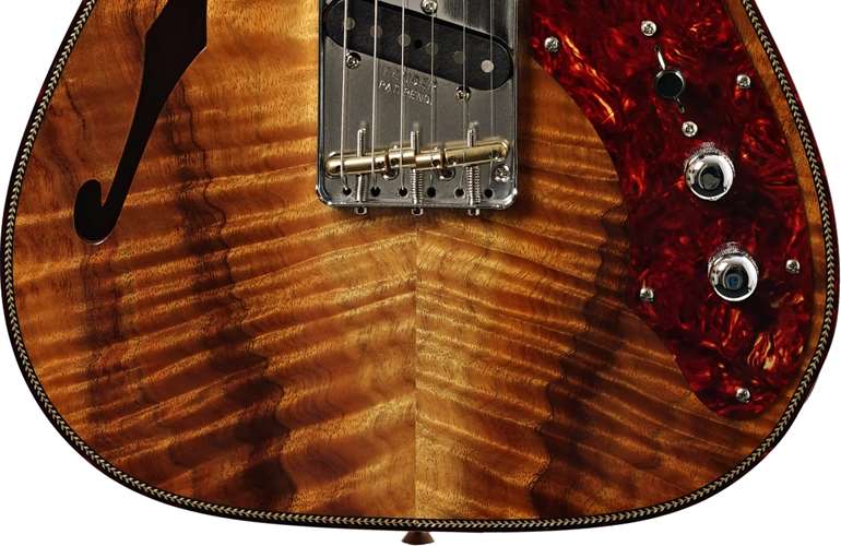 Fender Custom Shop 2019 Artisan Thinline Telecaster Fiji Mahogany Body With Flame Koa Top 2019 Custom Collection Artisan (Ex-Demo) #R98405 Fender Custom Shop 2019 Artisan Thinline Telecaster Fiji Mahogany Body With Flame Koa Top 2019 Custom Collection Artisan (Ex-Demo) #R98405