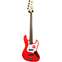 Squier Affinity Jazz Bass Race Car Red Laurel Fingerboard Front View