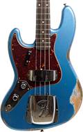 Fender Custom Shop 61 Jazz Bass Heavy Relic Aged Lake Placid Blue Left Handed #R103630