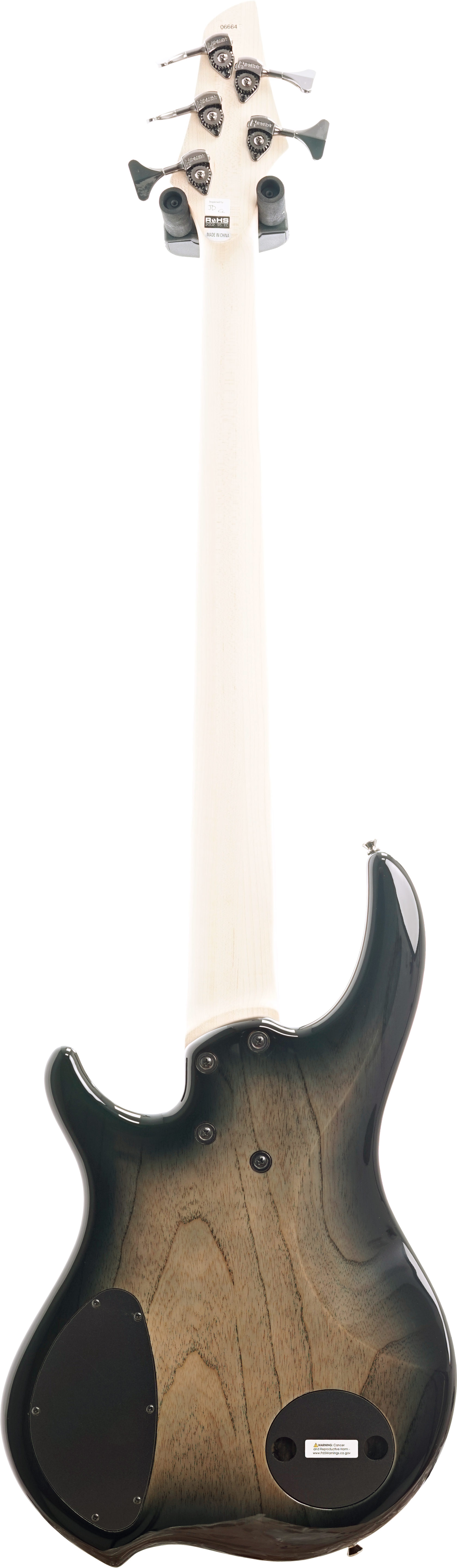 Dingwall Combustion 3 Pickup 5 String 2 Tone Blackburst Quilt Maple Fingerboard