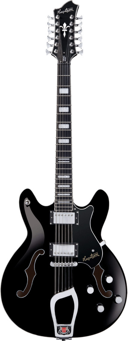 Hagstrom Viking Deluxe 12 String Black guitarguitar