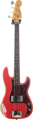 Fender Custom Shop 1959 Precision Bass Heavy Relic Fiesta Red Rosewood Fingerboard Master Builder Designed by Jason Smith #R100601