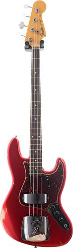 Fender Custom Shop 1964 Jazz Bass Relic Candy Apple Red over Shoreline Gold Rosewood Fingerboard #R99832