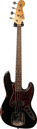 Fender Custom Shop 1964 Jazz Bass Relic Black Over 3 Tone Sunburst Rosewood Fingerboard #R99801