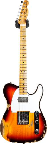 Fender Custom Shop 1967 Telecaster Heavy Relic Chocolate 3 Tone Sunburst Maple Fingerboard Master Builder Designed by Dennis Galuszka #R97645