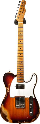 Fender Custom Shop 1967 Tele Heavy Relic Chocolate 3 Tone Sunburst Maple Fingerboard Master Builder Designed by Dennis Galuszka #R97567