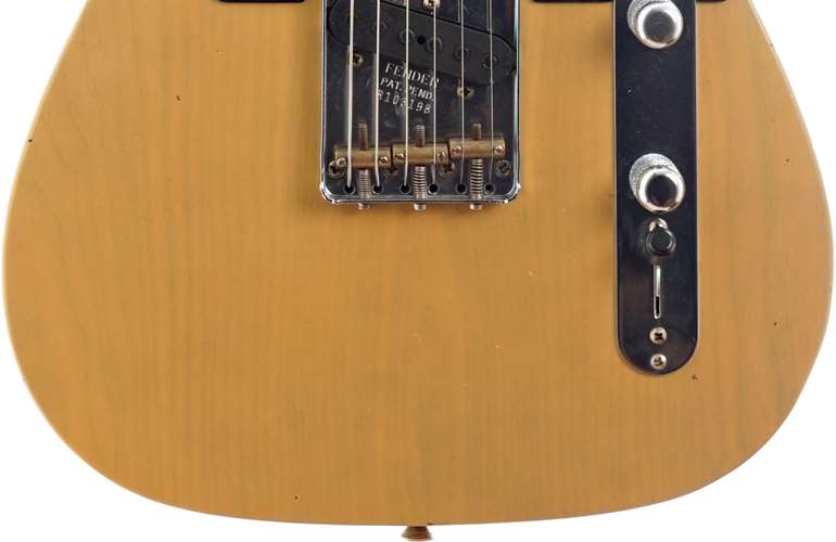 Fender Custom Shop 1953 Telecaster Journeyman Relic Butterscotch Blonde Maple Fingerboard Master Builder Designed by Paul Waller #R103198 Fender Custom Shop 1953 Telecaster Journeyman Relic Butterscotch Blonde Maple Fingerboard Master Builder Designed by Paul Waller #R103198