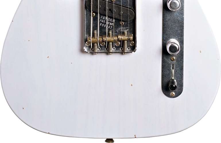 Fender Custom Shop 1953 Telecaster Journeyman Relic White Blonde Maple Fingerboard Master Builder Designed by Paul Waller #R99547 Fender Custom Shop 1953 Telecaster Journeyman Relic White Blonde Maple Fingerboard Master Builder Designed by Paul Waller #R99547