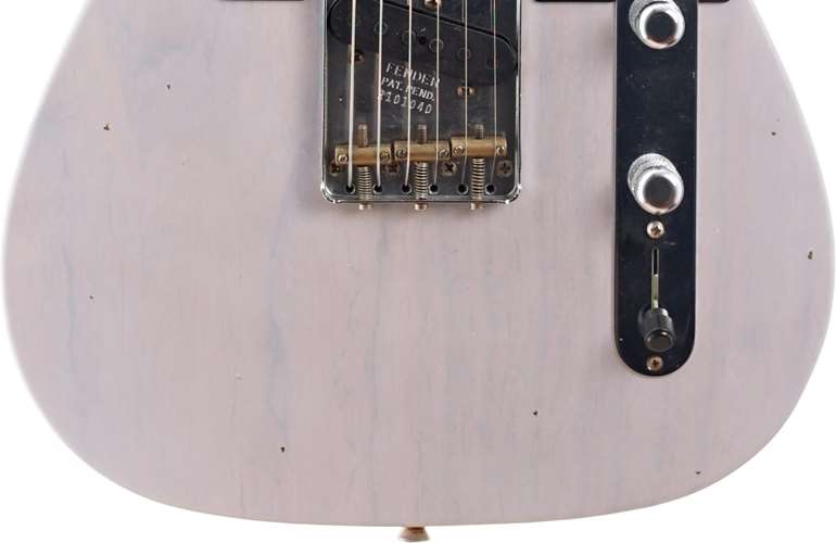 Fender Custom Shop 1953 Telecaster Journeyman Relic White Blonde Maple Fingerboard Master Builder Designed by Paul Waller #R101040 Fender Custom Shop 1953 Telecaster Journeyman Relic White Blonde Maple Fingerboard Master Builder Designed by Paul Waller #R101040