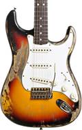 Fender Custom Shop 1965 Strat Relic 3 Tone Sunburst RW Masterbuilt by Greg Fessler #R103314