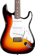 Fender Custom Shop 1965 Strat Relic 3 Tone Sunburst Rosewood Fingerboard #R94381