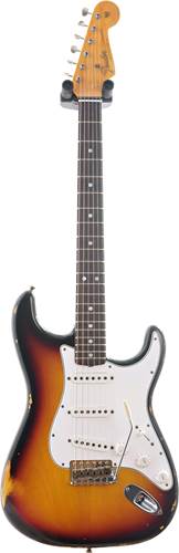 Fender Custom Shop 1965 Stratocaster Relic 3 Tone Sunburst Rosewood Fingerboard #R94313