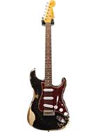 Fender Custom Shop 1961 Strat Heavy Relic Black over Desert Sand RW Master Builder Designed by Dale Wilson #R100264