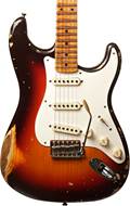 Fender Custom Shop 1957 Strat Heavy Relic Chocolate 3 Tone Sunburst MN Master Builder Designed by Jason Smith #R101279