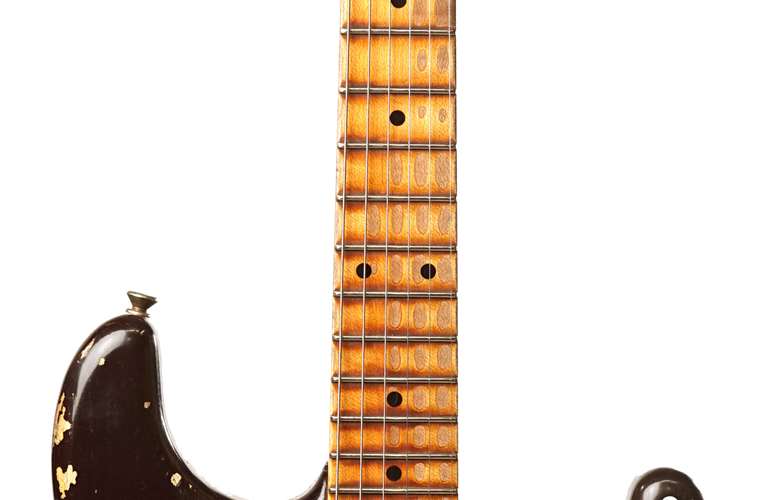 Fender Custom Shop 1957 Strat Heavy Relic Chocolate 3 Tone Sunburst MN Master Builder Designed by Jason Smith #R101279 Fender Custom Shop 1957 Strat Heavy Relic Chocolate 3 Tone Sunburst MN Master Builder Designed by Jason Smith #R101279