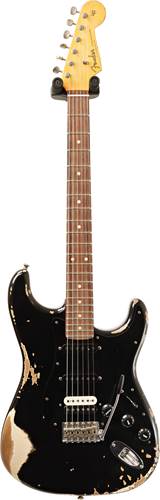 Fender Custom Shop 1961 Strat Heavy Relic Black over Desert Sand HSS RW Master Builder Designed by Dale Wilson #R103561