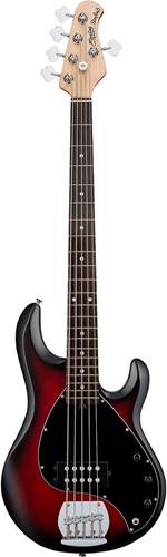 Music Man Sterling Sub Series Ray5 Ruby Red Burst Satin (2019)