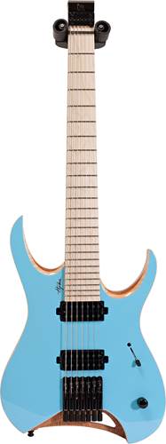 Mayones Hydra Elite 7 Solid Sonic Blue Gloss Front/Satin Back Maple Fingerboard