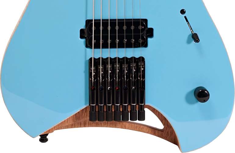 Mayones Hydra Elite 7 Solid Sonic Blue Gloss Front/Satin Back Maple Fingerboard Mayones Hydra Elite 7 Solid Sonic Blue Gloss Front/Satin Back Maple Fingerboard