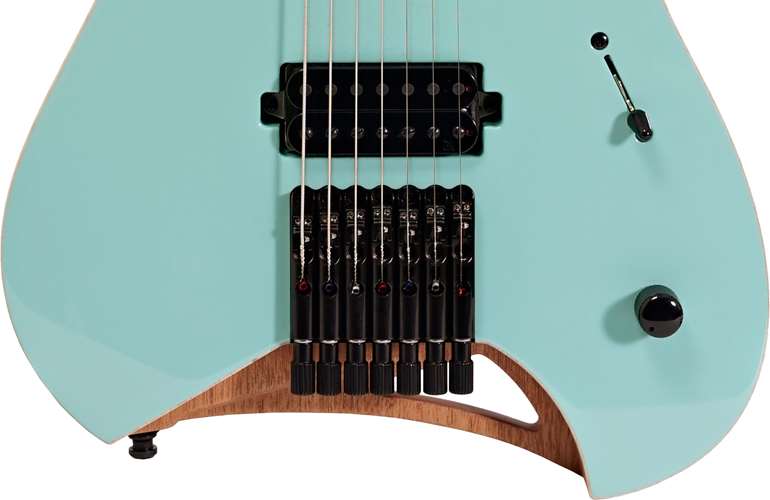 Mayones Hydra Elite 7 Solid Surf Green Gloss Front/Satin Back Maple Fingerboard Mayones Hydra Elite 7 Solid Surf Green Gloss Front/Satin Back Maple Fingerboard