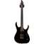 Mayones Duvell Elite 6 Solid Black Gloss Top Matt Back Matching Headstock #DF20011037 Front View