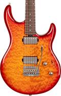 Music Man Luke 3 HH Cherry Burst Quilt Figured Rosewood Fingerboard