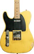LSL Instruments T Bone Heavy Aged Butterscotch Blonde Ash Body Roasted Maple Fingerboard Left Handed #Frangipane