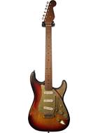 Paoletti Stratospheric Loft Pickled Finish SSS 3 Tone Sunburst