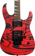 Jackson X Series SLXDX Soloist Satin Red Swirl (Ex-Demo) #CYJ1900993