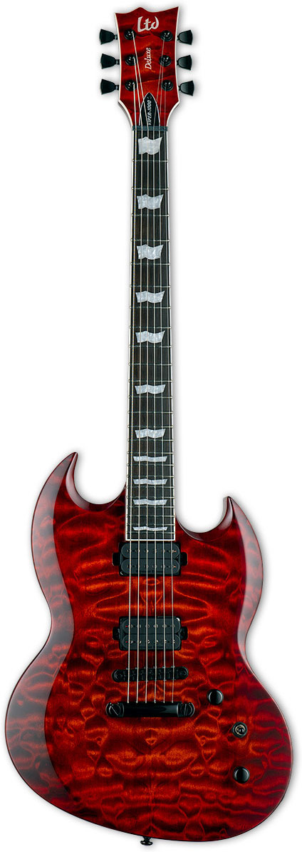 ESP LTD VIPER-1000 QM Tiger Eye Sunburst