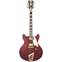 D'Angelico Deluxe DC Stairstep Matte Wine Front View