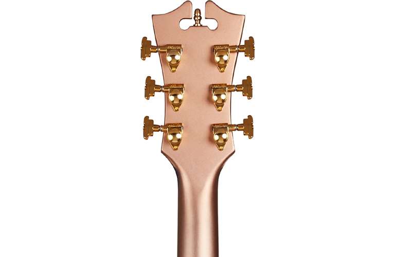 D'Angelico Limited Edition Deluxe DC Tremolo Matte Rose Gold D'Angelico Limited Edition Deluxe DC Tremolo Matte Rose Gold