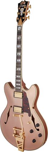 D'Angelico Limited Edition Deluxe DC Tremolo Matte Rose Gold D'Angelico Limited Edition Deluxe DC Tremolo Matte Rose Gold