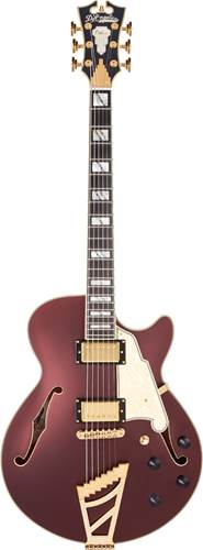 D'Angelico Deluxe SS Stairstep Matte Wine