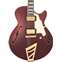 D'Angelico Deluxe SS Stairstep Matte Wine Front View