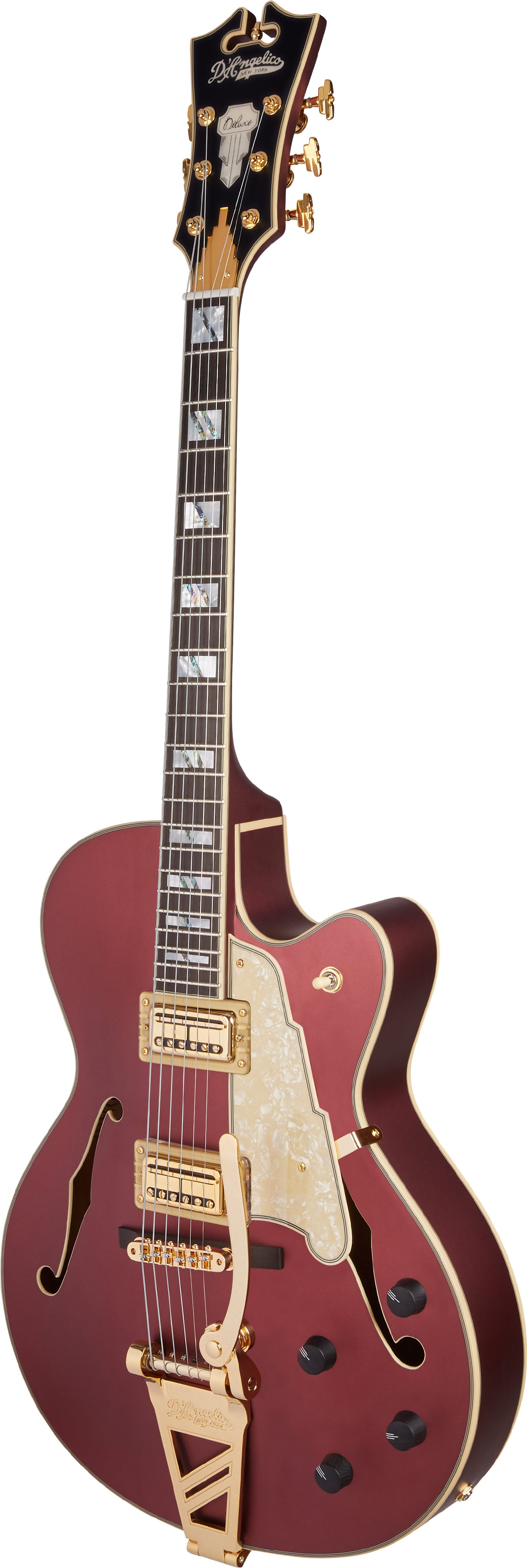 D'Angelico Deluxe 175 Matte Wine