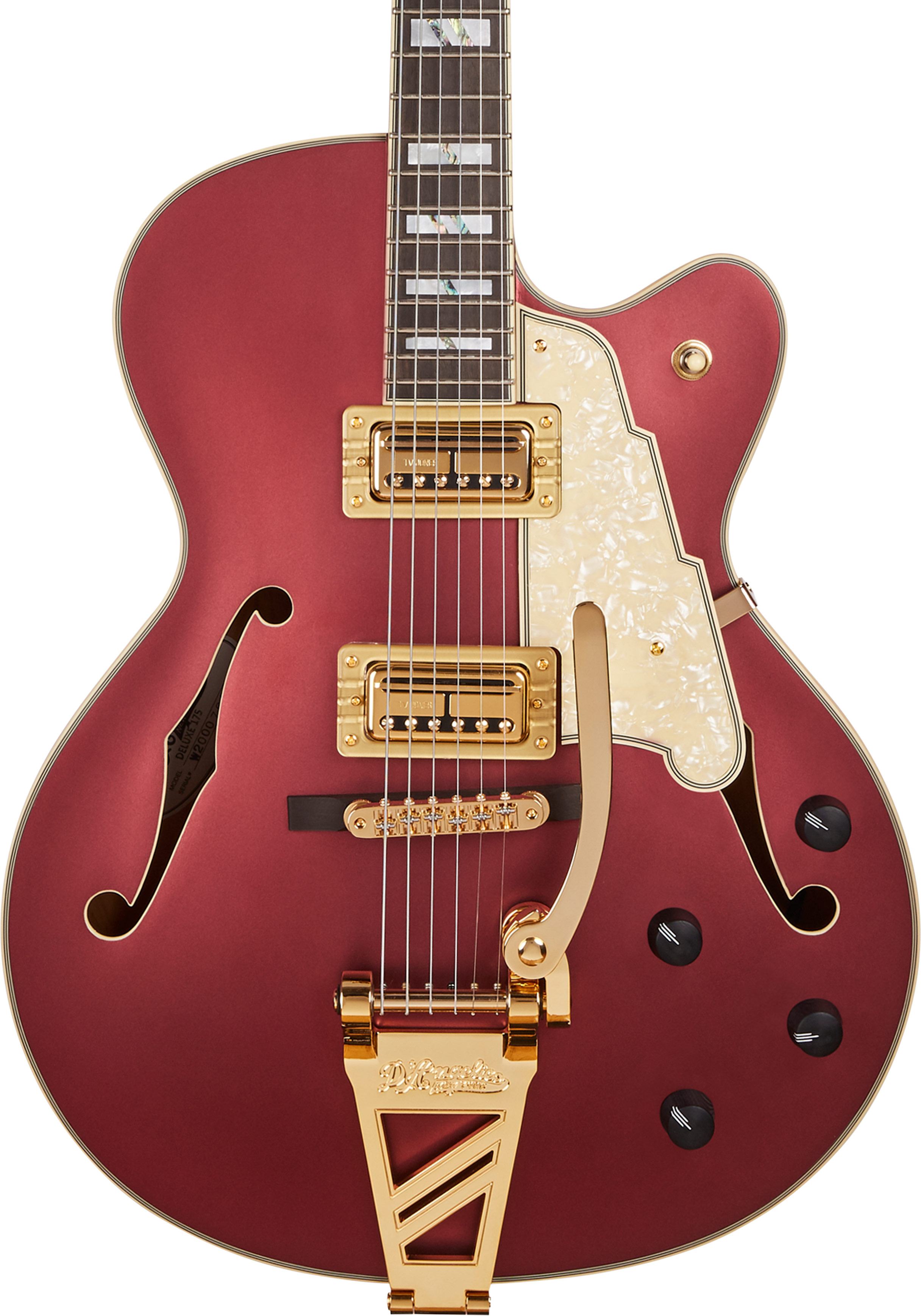 D'Angelico Deluxe 175 Matte Wine