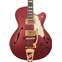 D'Angelico Deluxe 175 Matte Wine Front View