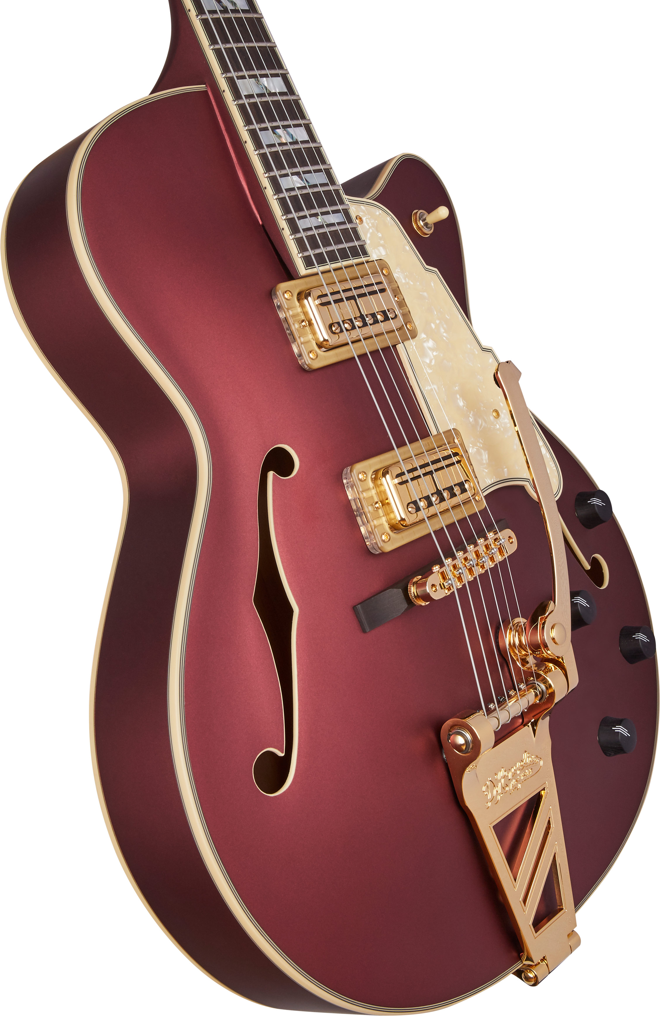 D'Angelico Deluxe 175 Matte Wine