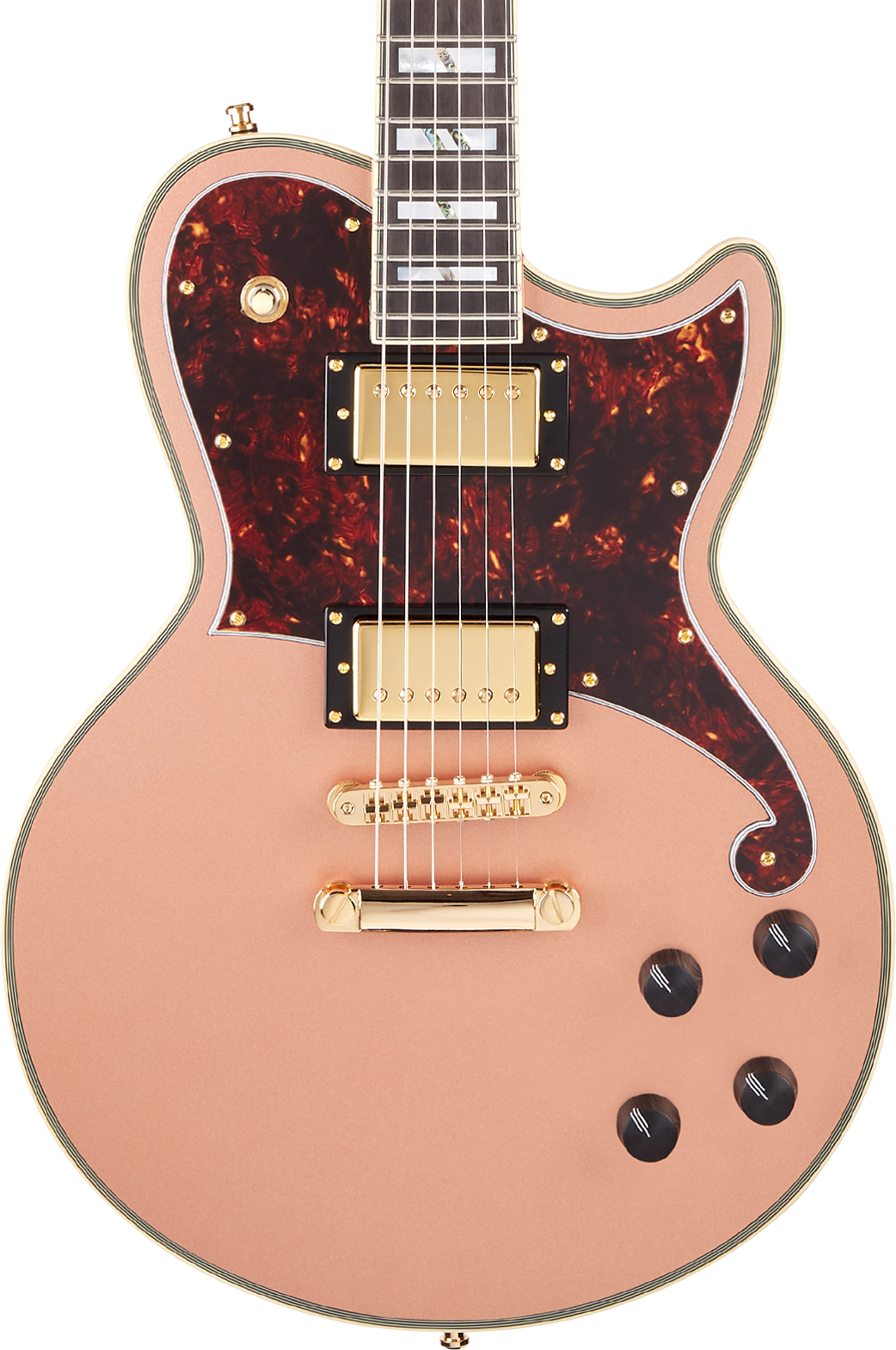 D'Angelico Deluxe Atlantic Matte Rose Gold