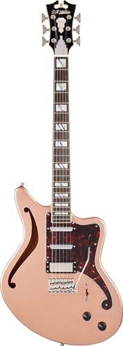 D'Angelico Deluxe Bedford Semi Hollow Matte Rose Gold