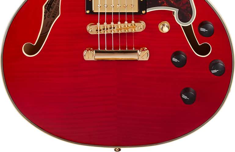 D'Angelico Excel Mini DC Stop-Bar Trans Cherry D'Angelico Excel Mini DC Stop-Bar Trans Cherry