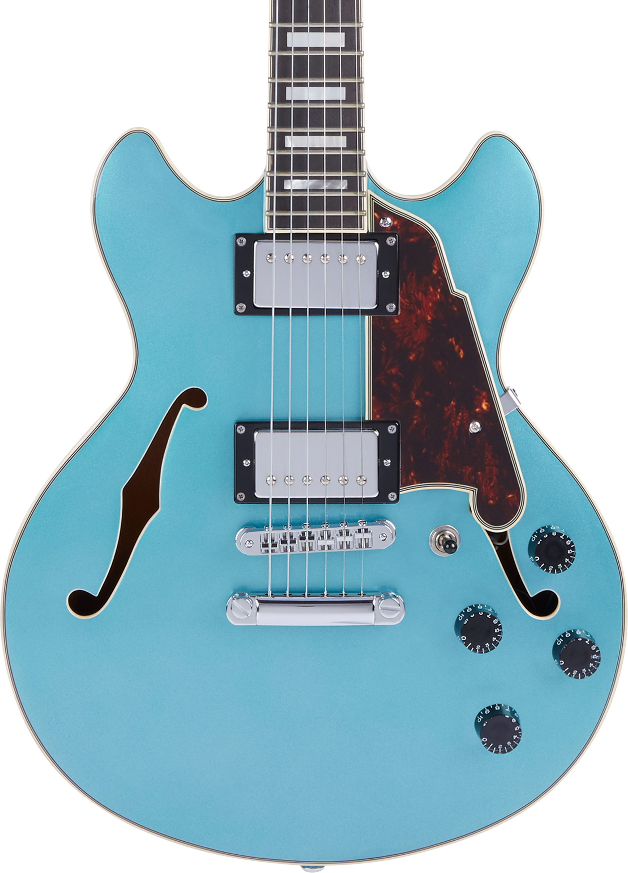 D'Angelico Premier Mini DC Stop-Bar Ocean Turquoise